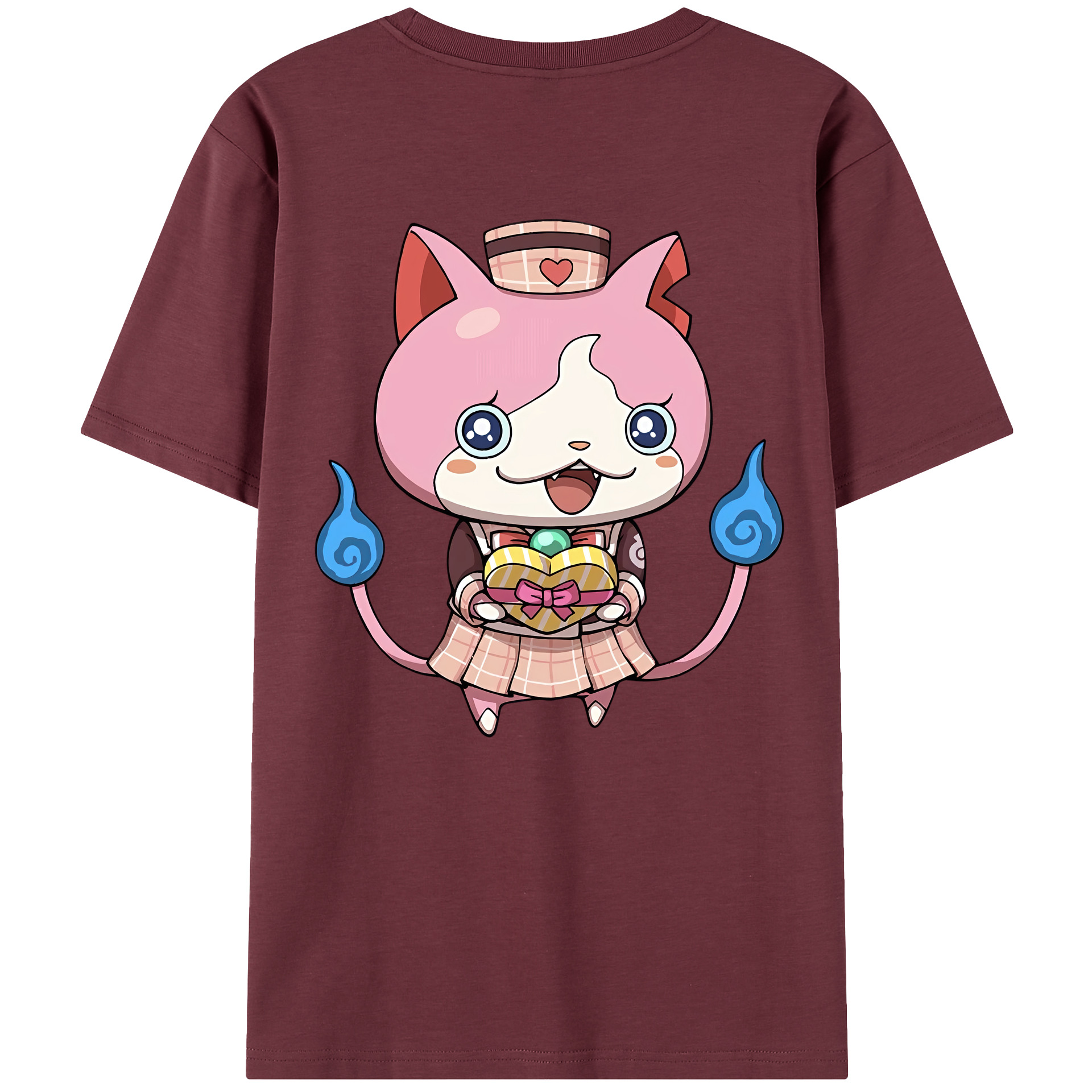 （画像用） 妖怪ウォッチ Yo-kai Watch 綿100％半袖Tシャツ（背面プリント）